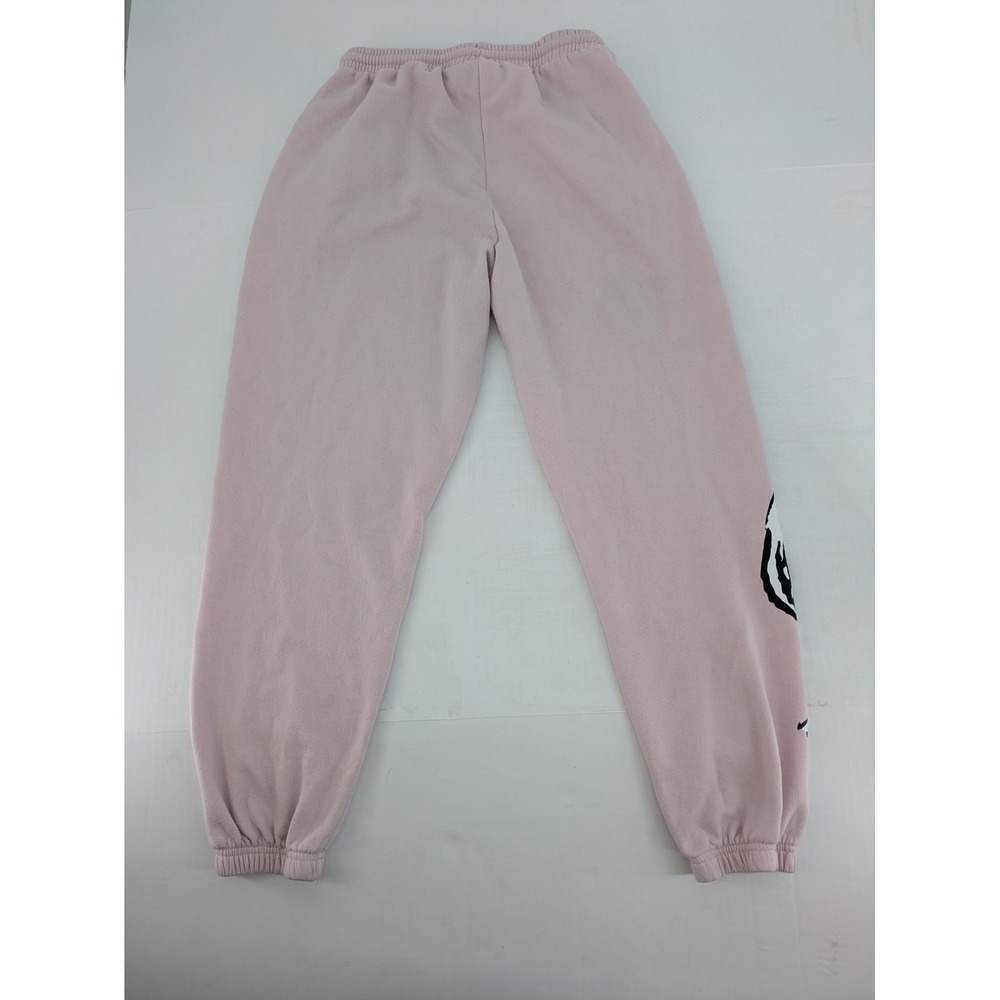 Peanuts Snoopy Woodstock Sweatpants Womens Small Pink Embroidered Graphic Jogger - Picture 10 of 11